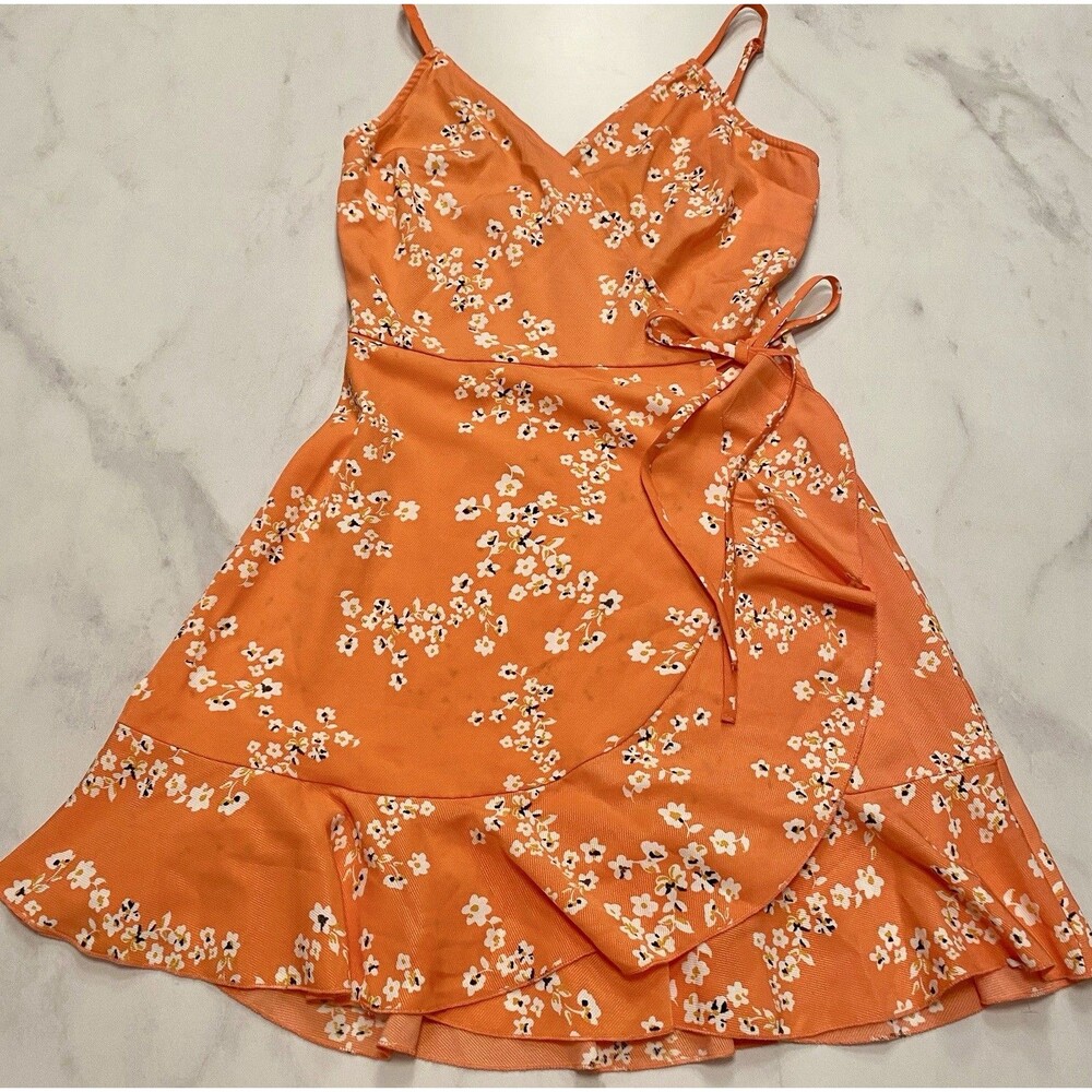 Speechless NWT Coquette Floral Strappy Wrap Sundress With Flounce Resort Cruise